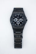 Diamond Baguette - Bay Ice Skylight Stardust Watch in All Black