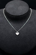 Lab Grown Diamond  Female Closed Heart Necklace