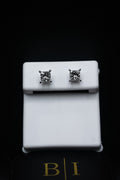 14kt  2.15ct WG Lab Diamond Earrings