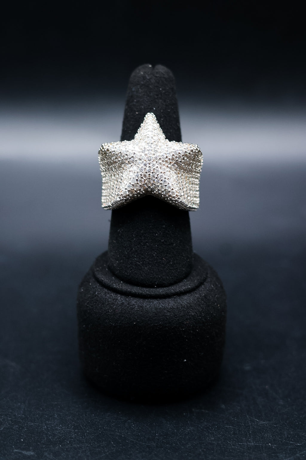 925 Silver and VVS Moissanite Star Rings