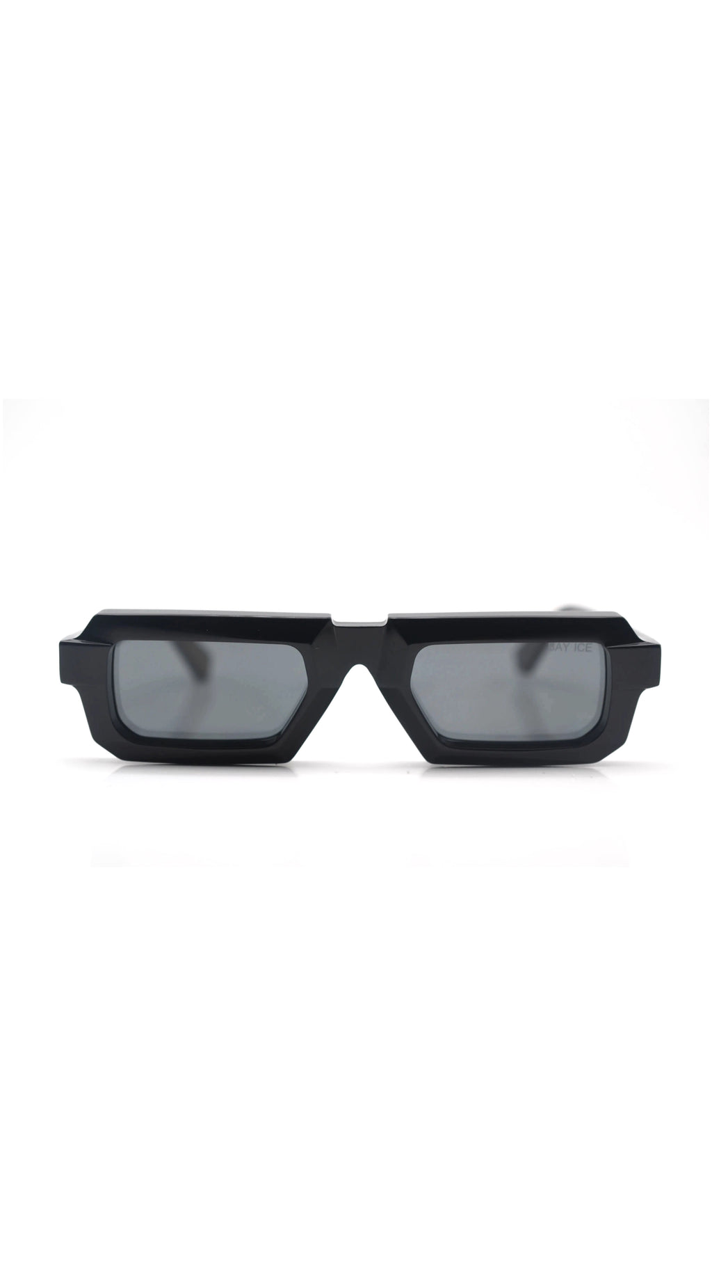 Black Geometric Acetate Sunglasses