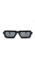 Black Geometric Acetate Sunglasses