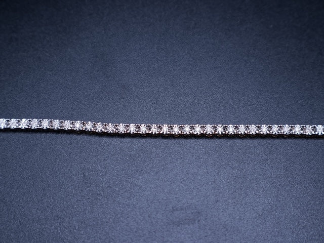 Natural Diamond White Gold Tennis Bracelets