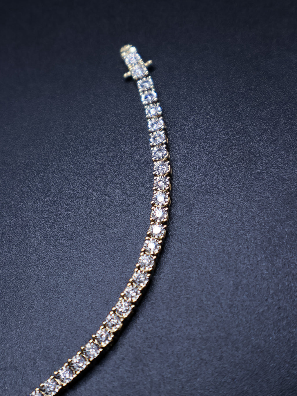 10KT 1.48CT Natural Diamond Tennis Bracelet
