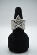 925 Silver and VVS Moissanite Baguette Ring
