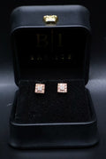 10KT 0.15 CT Rose Gold Natural Diamond Earrings