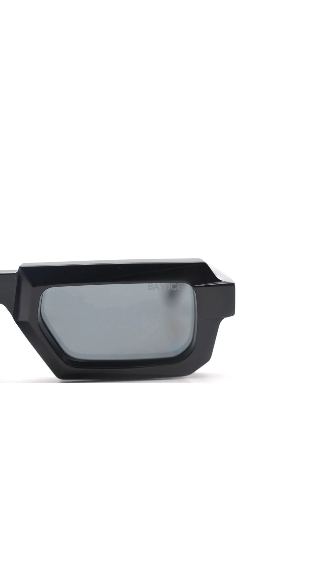 Black Geometric Acetate Sunglasses