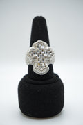 925 Silver and VVS Moissanite Baguette Ring