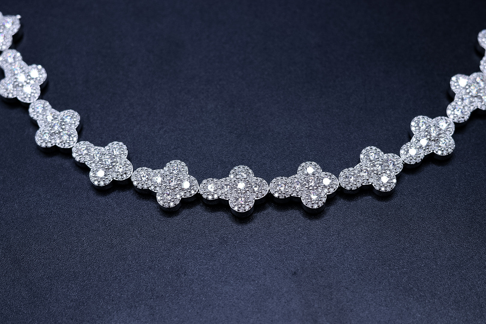 925 Silver and VVS Moissanite Cross Bracelet