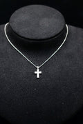 Lab Grown Diamond  Female Cross Necklace