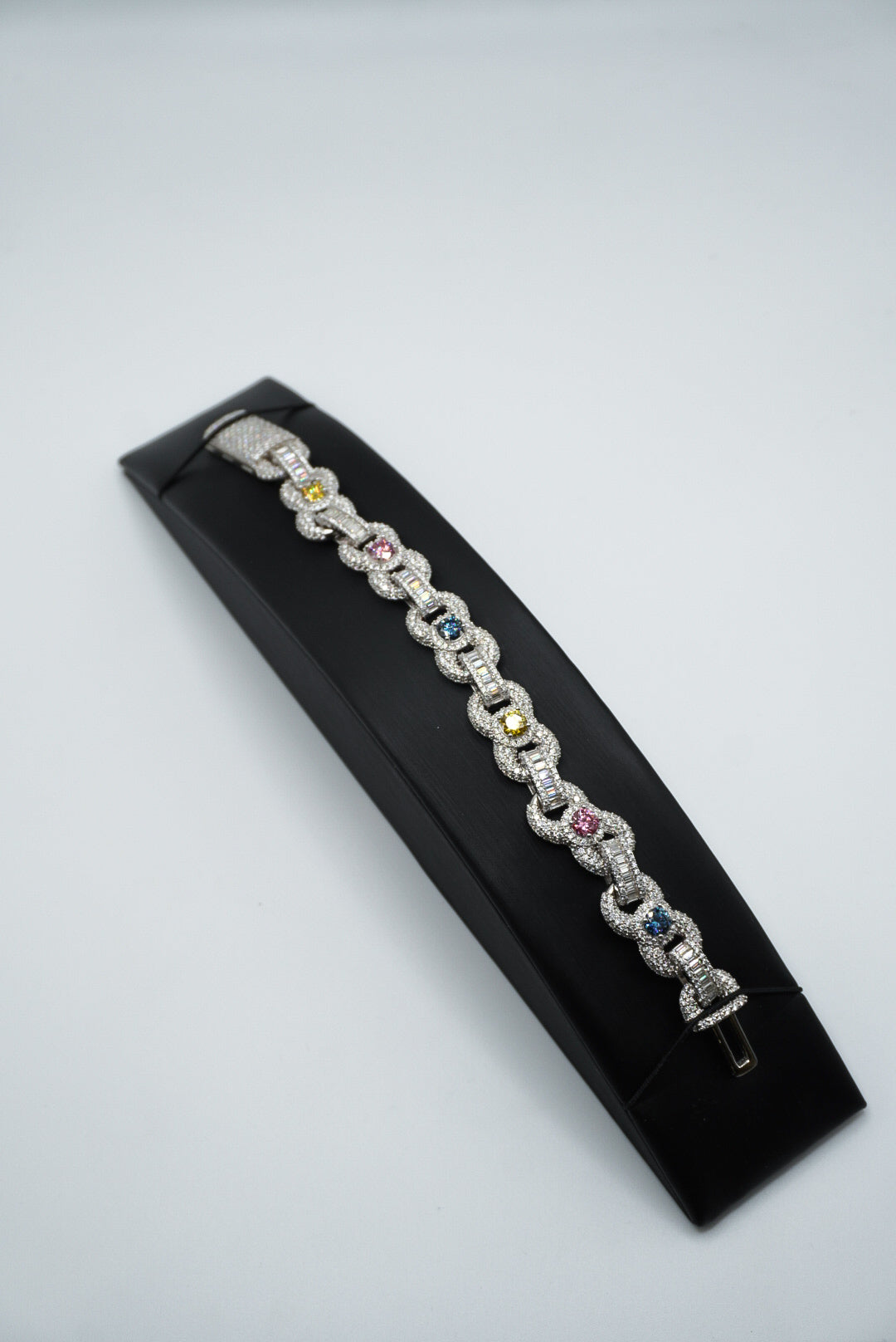 925 Silver and VVS Moissanite  Baguette and Bracelet