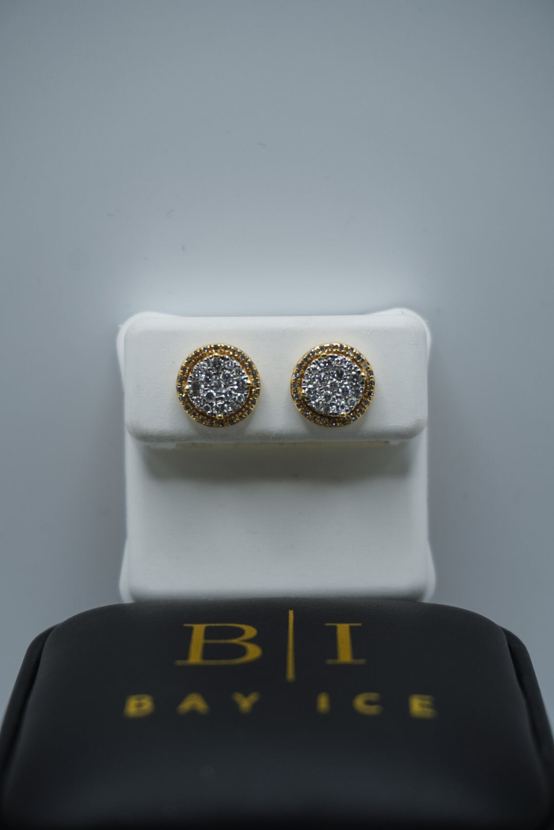 14KT YG 0.47 CT Natural Diamond Earrings