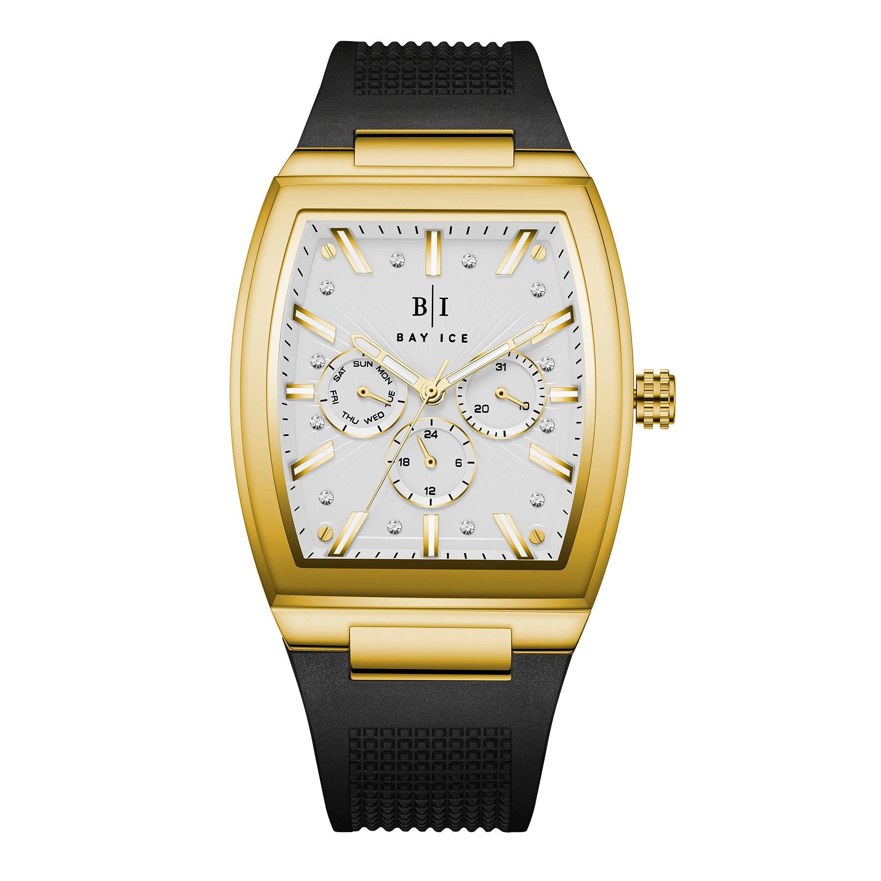 Bay Ice Spacecraft Watch - Gold and White Dial