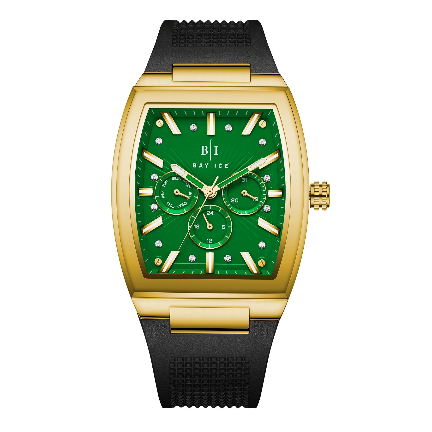 Bay Ice Spacecraft Watch - Gold and Green Dial