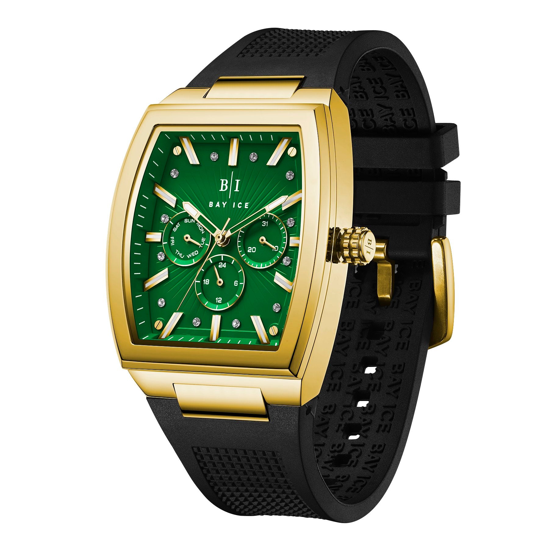 Bay Ice Spacecraft Watch - Gold and Green Dial