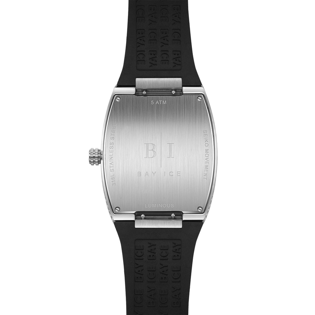 Bay Ice Spacecraft Watch - Silver and Turquoise Blue Dial