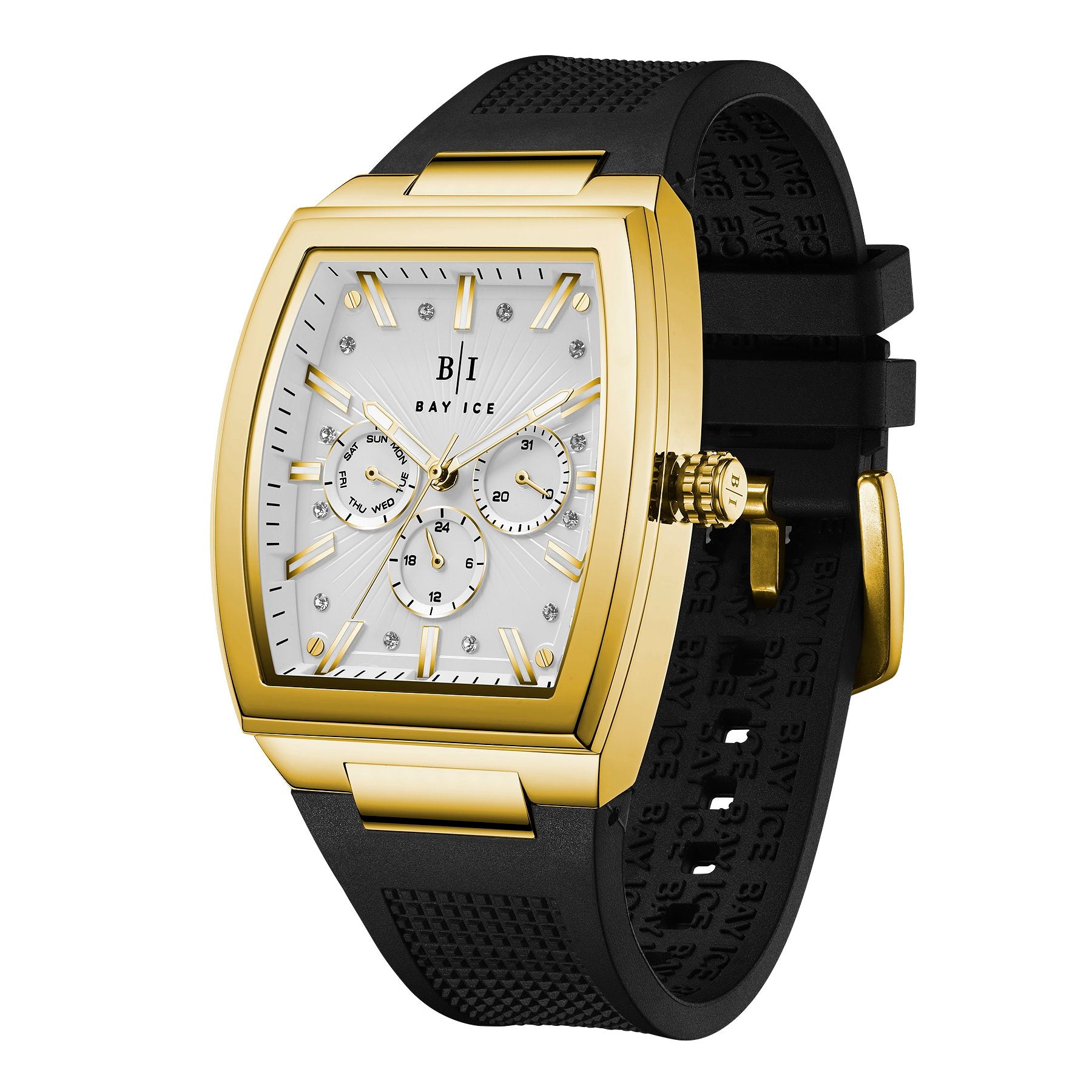 Bay Ice Spacecraft Watch - Gold and White Dial