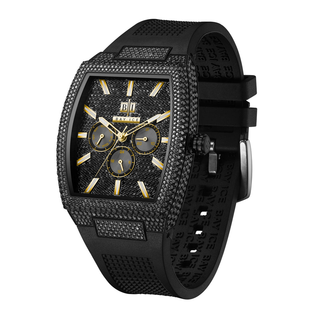 Bay Ice Spacecraft VVS Bussdown Watch - All Black