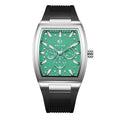 Bay Ice Spacecraft Watch - Silver and Turquoise Blue Dial