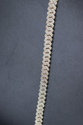 10KT 4.12CT YG CUBAN Natural Diamond Bracelet