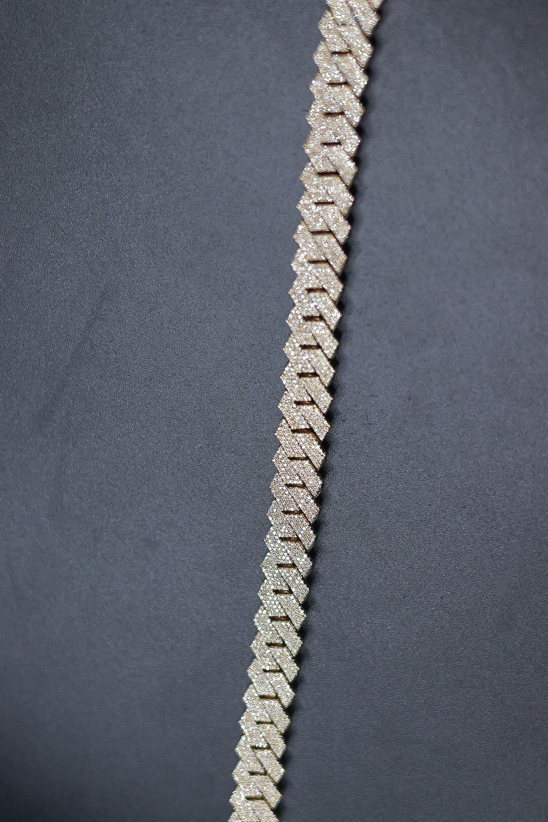 10KT 4.12CT YG CUBAN Natural Diamond Bracelet