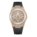 Bay Ice Skylight VVS Baguette Bussdown Watch - Rose Gold