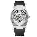 Bay Ice 001 Automatic Skeleton Watch - Silver