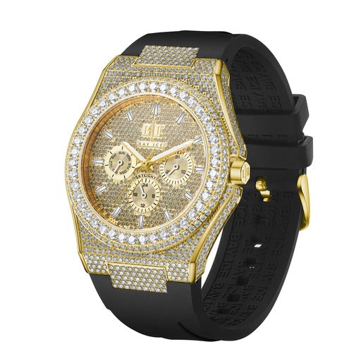 Bay Ice Skylight VVS Bezel Bussdown Watch - Yellow Gold