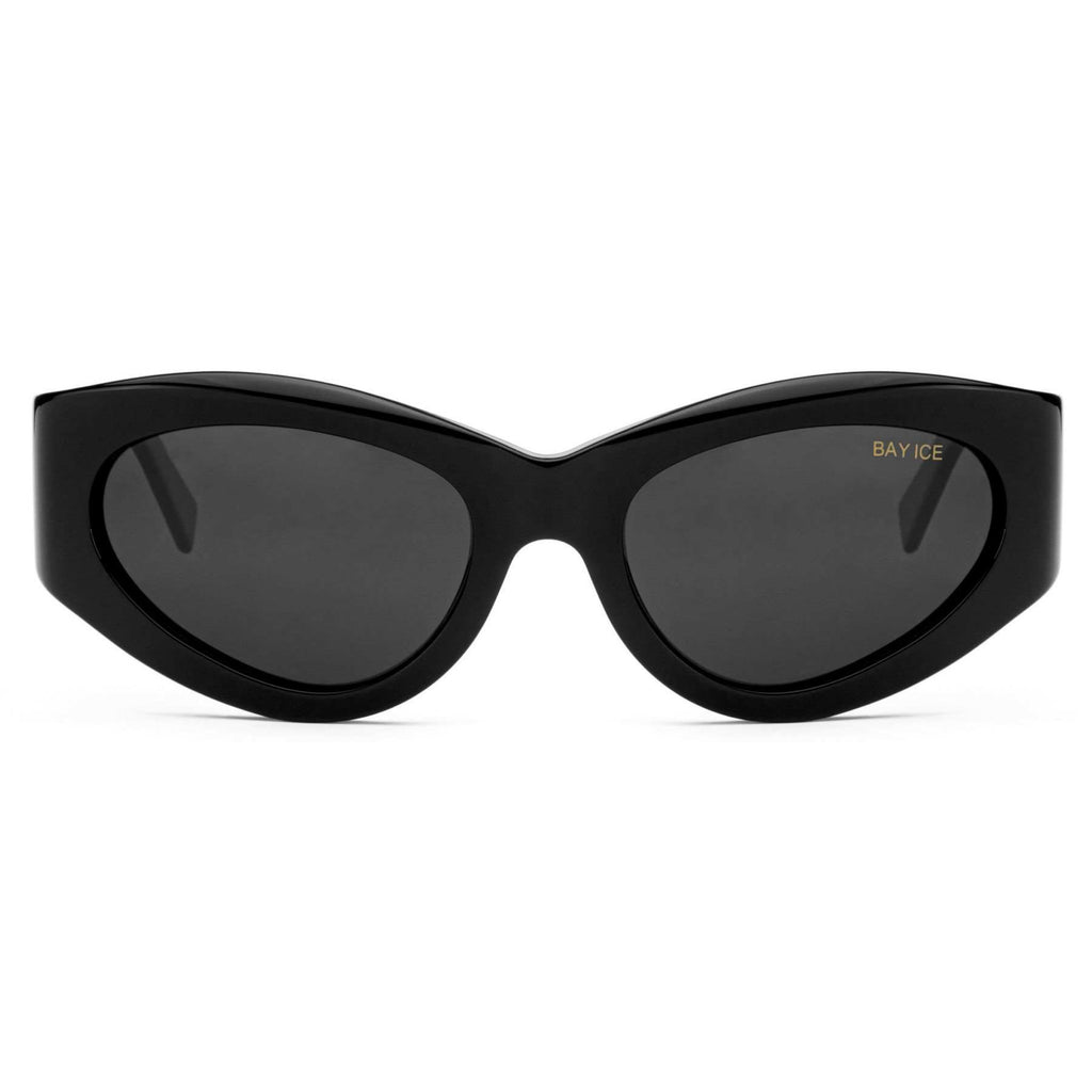 Bay Ice All-Black Retro Glasses