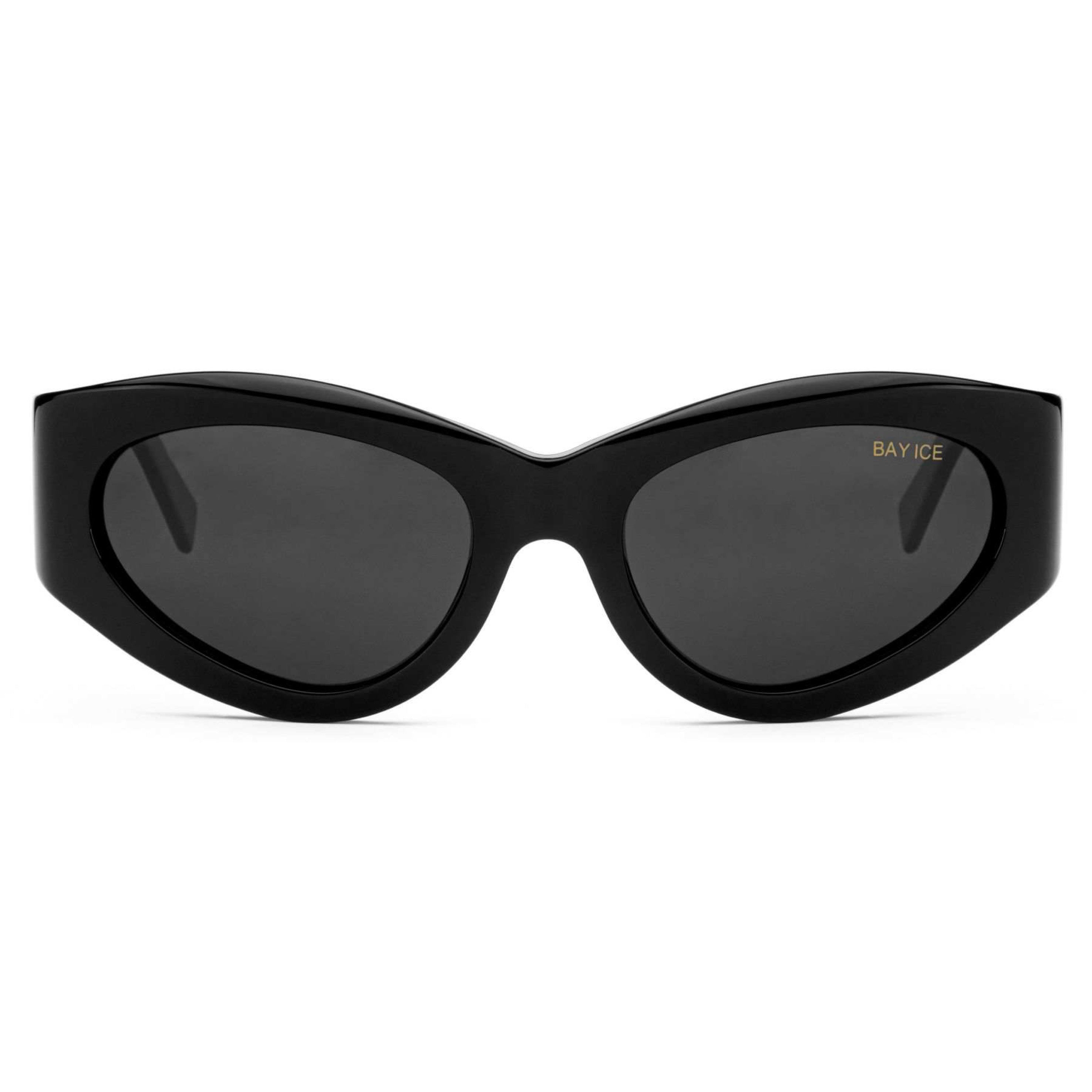 Bay Ice All-Black Retro Glasses
