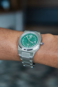 36mm Elite2 Watch in White Gold and Green Dial