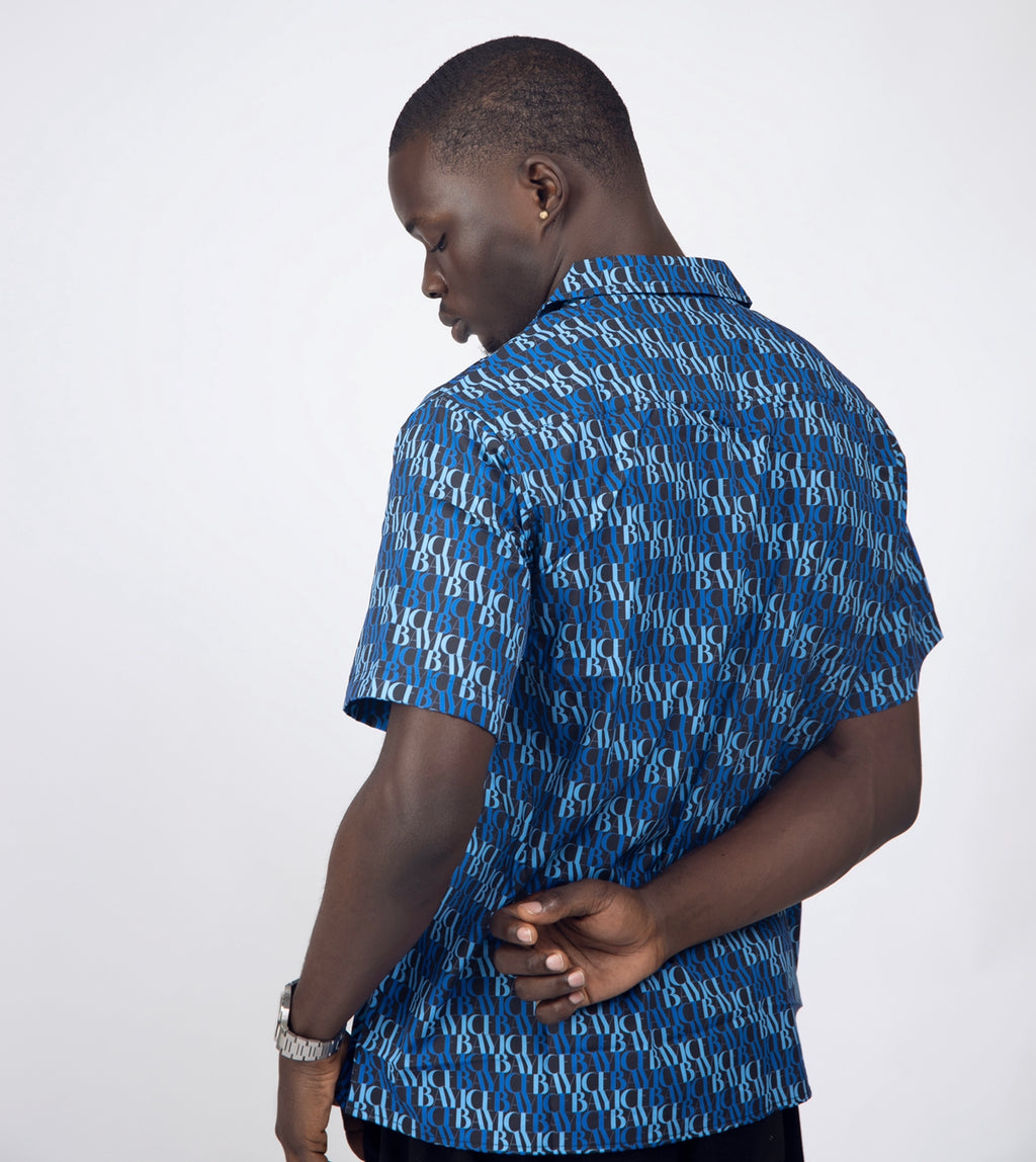 Bay Ice Print Shirt - Blue