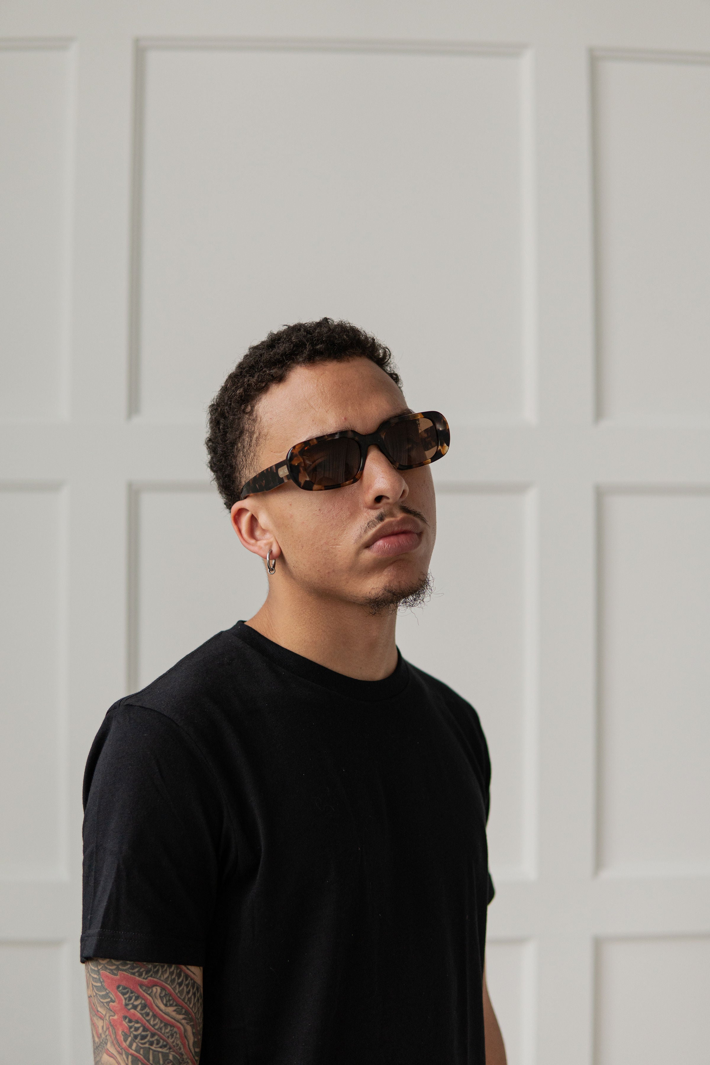 REBEL Glasses - Leopard Print / Brown Lens