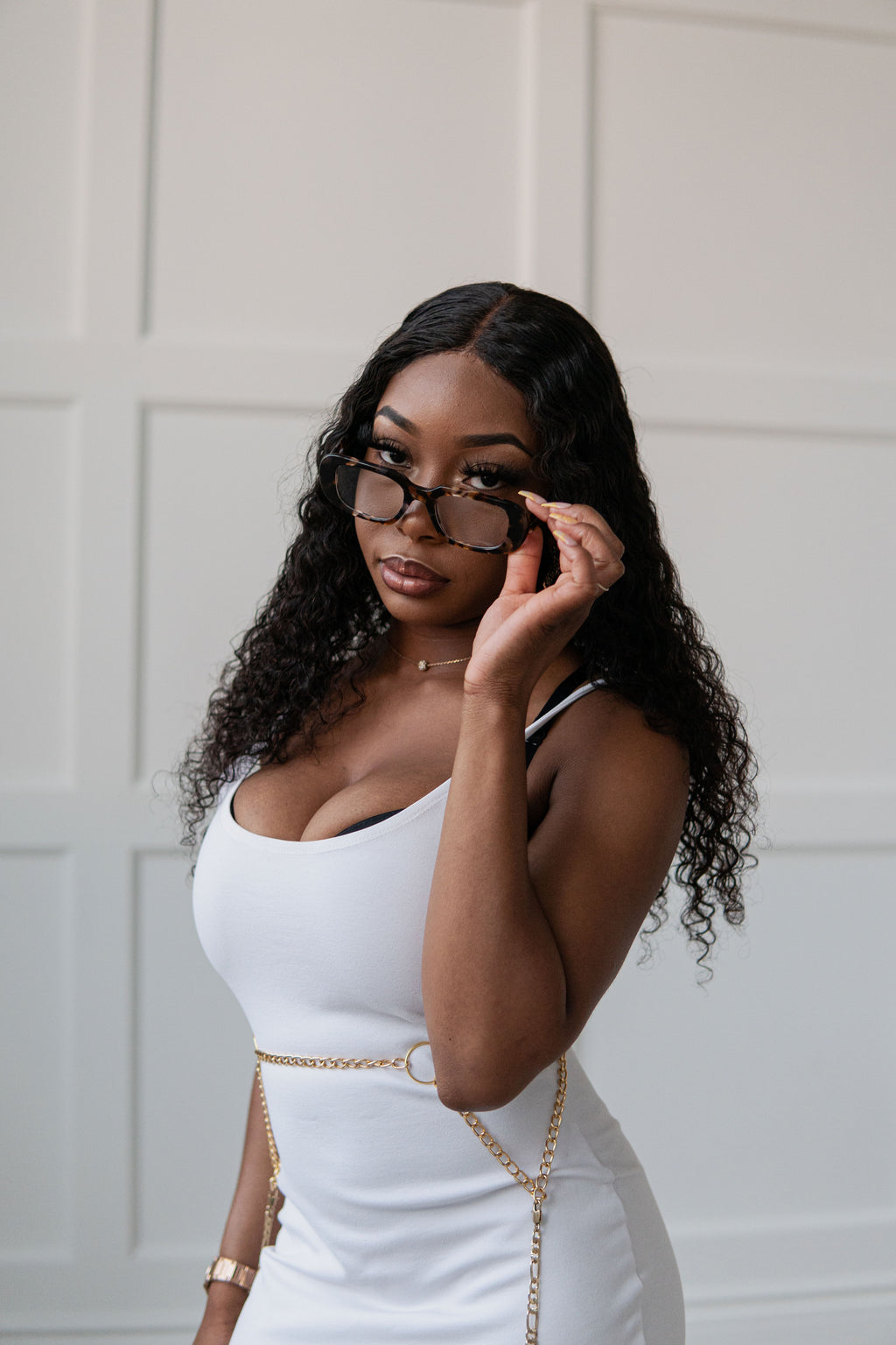 REBEL Glasses - Leopard Print / Clear Lens