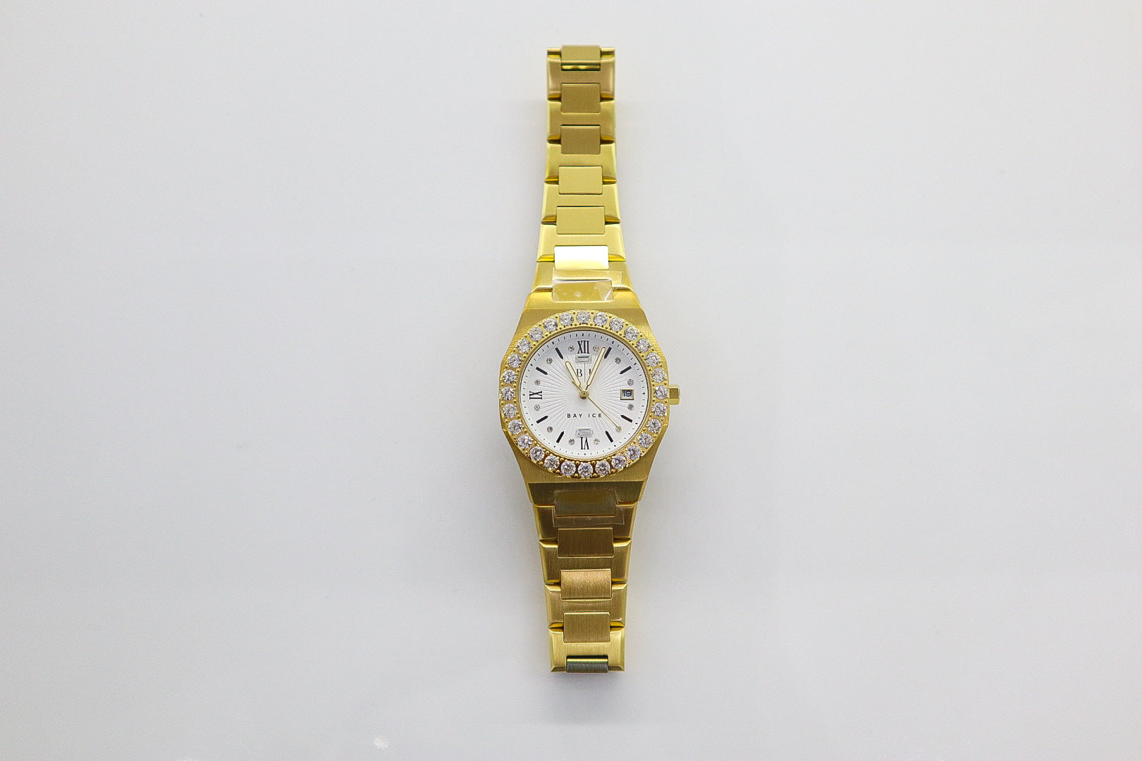 Diamond Bezel - 36mm ELITE2 Watch in Yellow Gold and White Dial