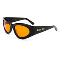 Bay Ice Black and Orange Lens Retro Glasses