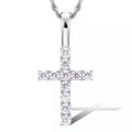 925 Silver VVS Moissanite Diamond Cross Pendant