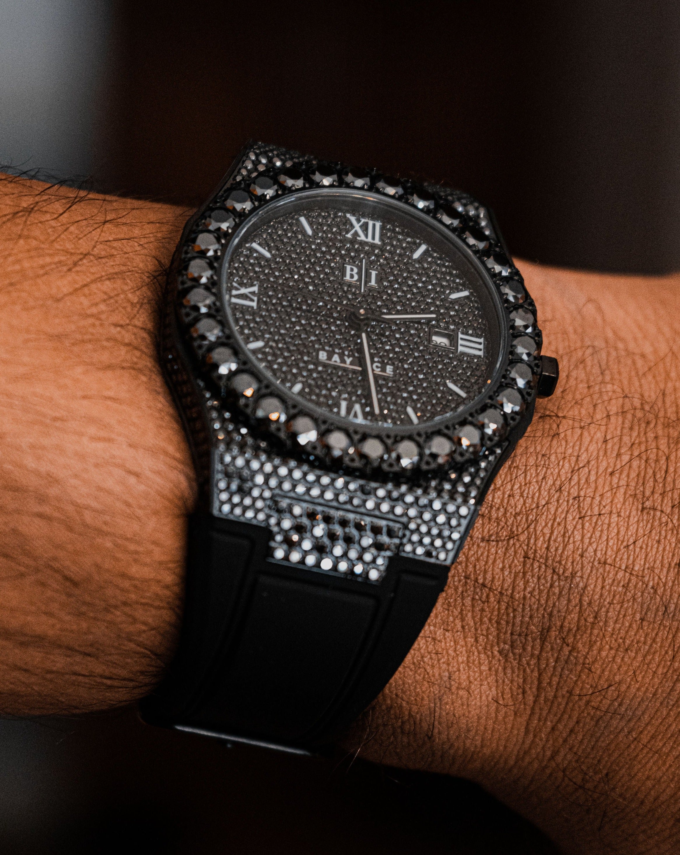VVS Black Bussdown ELITE2 Rubber strap Watch in All Black (Limited)