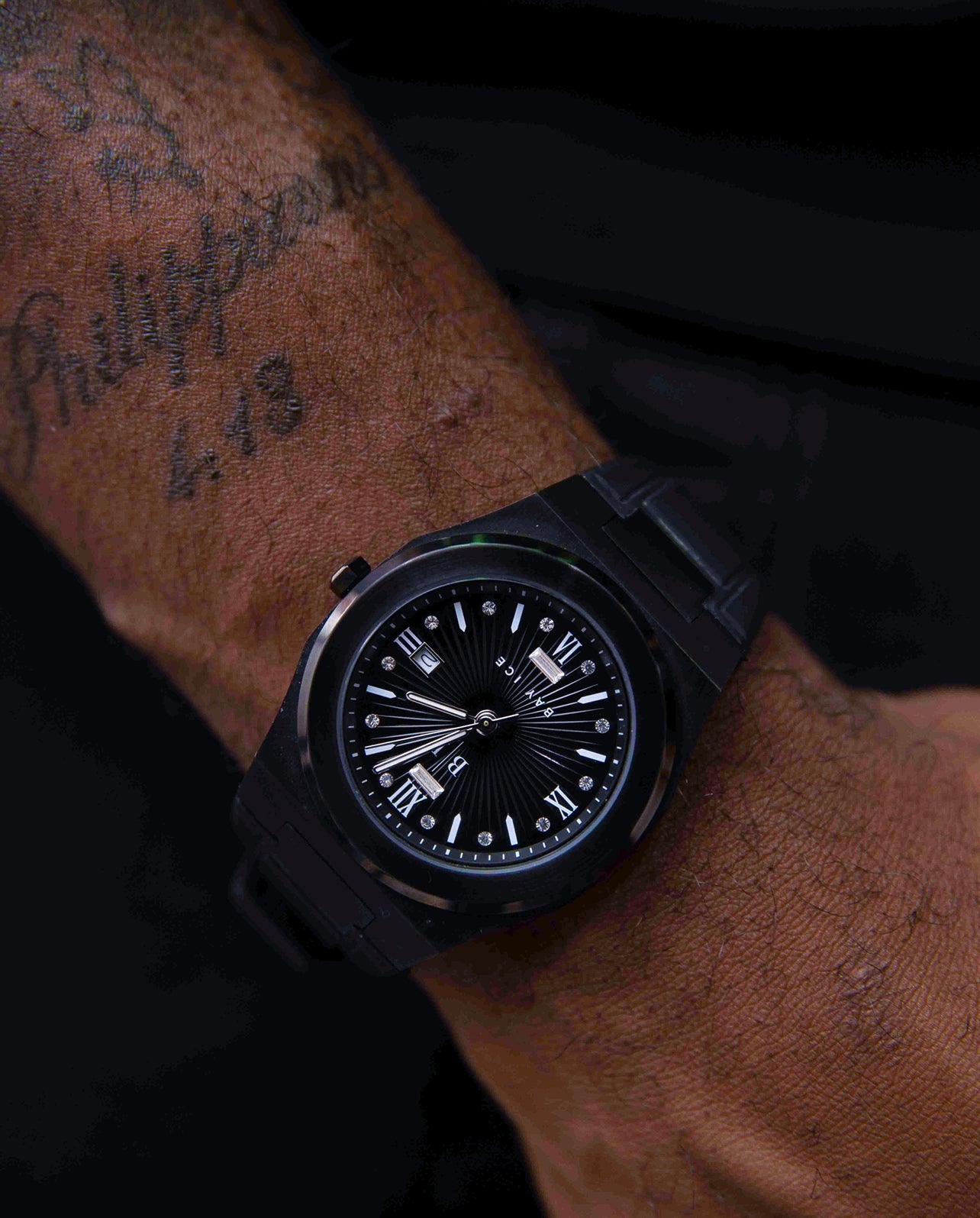 ELITE2 Rubber Strap Watch in All Black