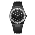 Bay Ice Diamond Bezel All Black Star Dust Watch