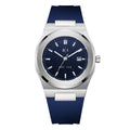 Bay Ice Silver and Blue Dial Star Dust Plain Jane with Blue Strap