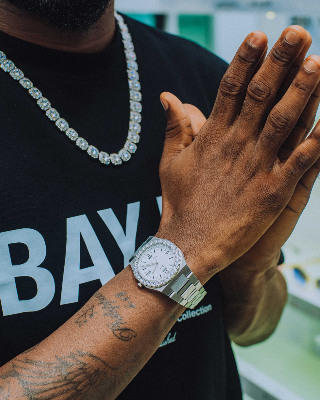 Diamond Bezel - ELITE2 Watch in White Gold