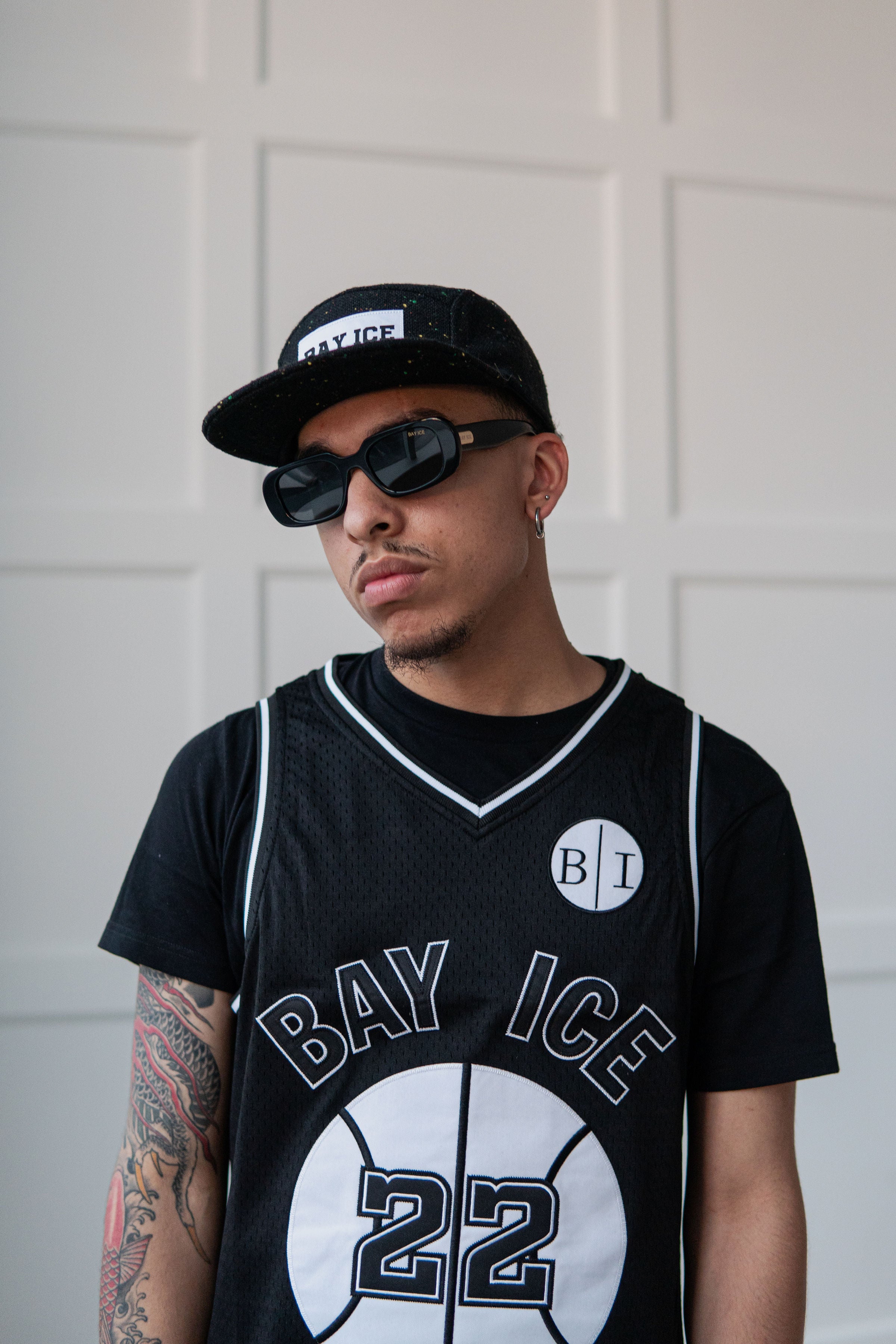 Bay Ice Basketball Jersey - Black
