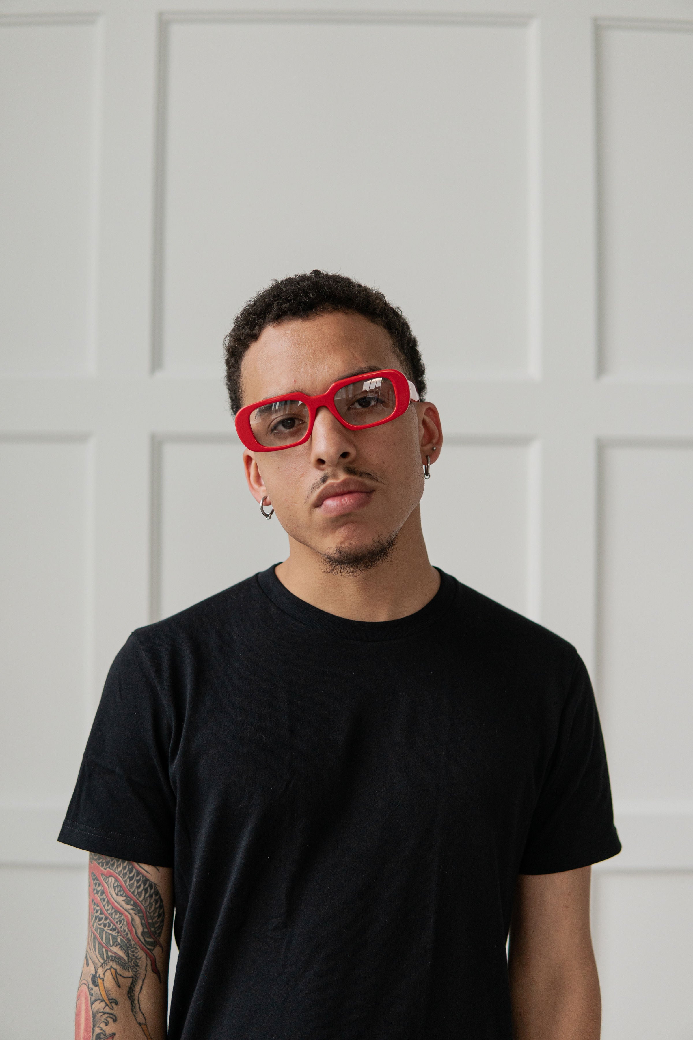 REBEL Glasses - Red/Clear Lens