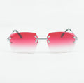 Bay Ice Rimless Frames - Light Pink Lens