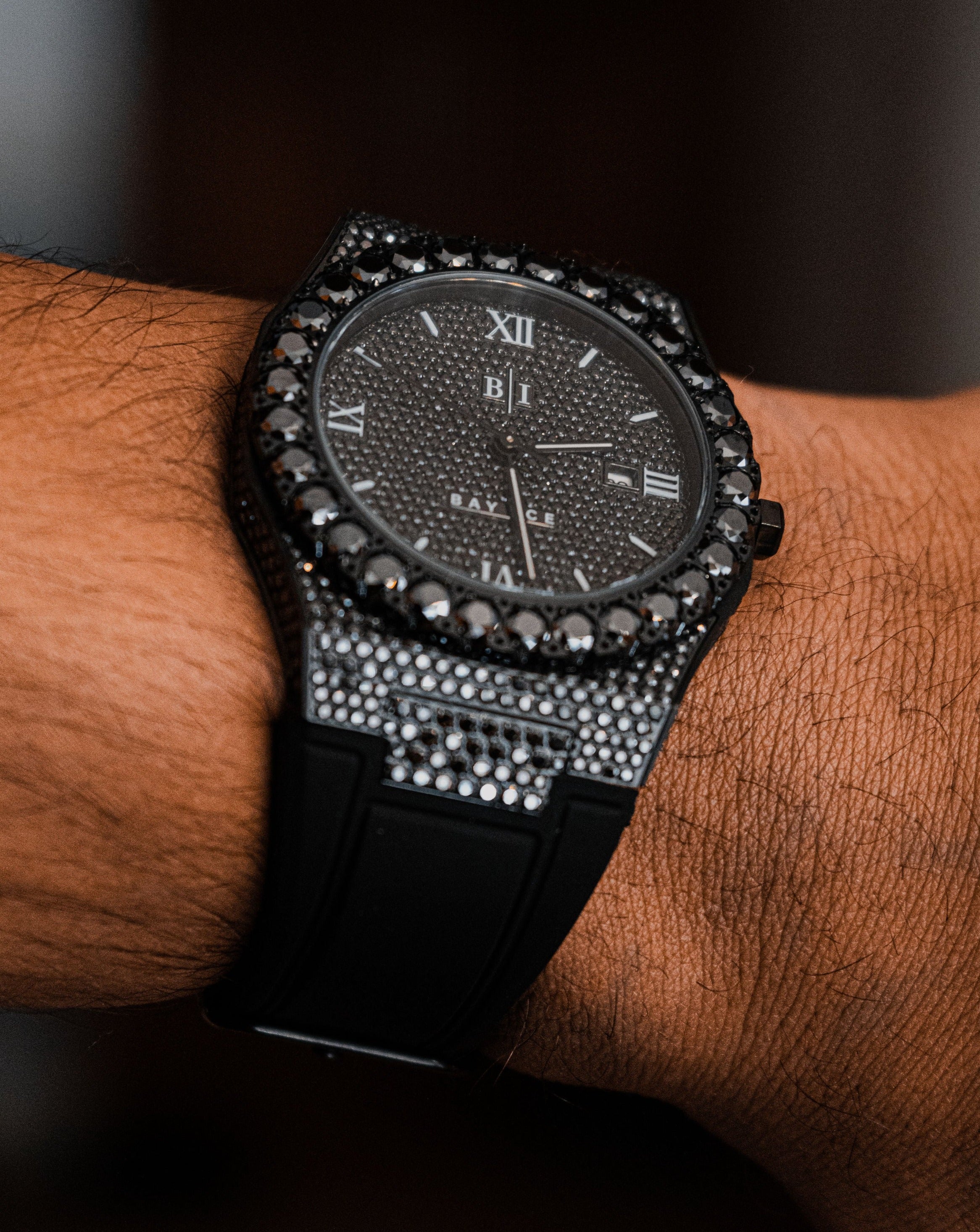 VVS Black Bussdown ELITE2 Rubber strap Watch in All Black (Limited)