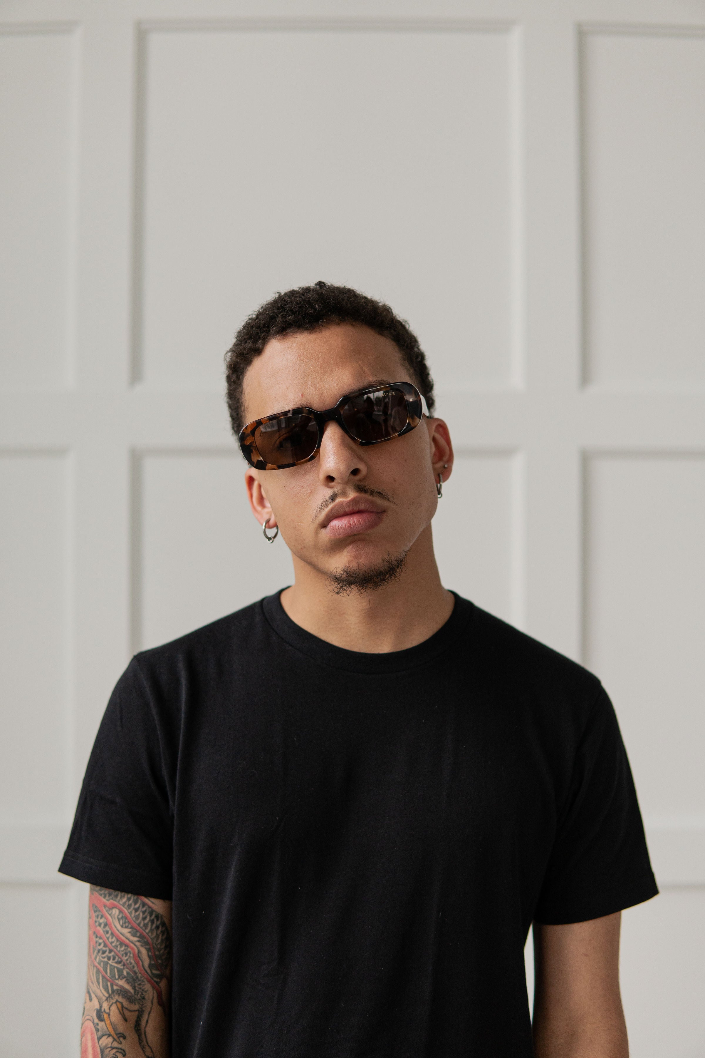 REBEL Glasses - Leopard Print / Brown Lens